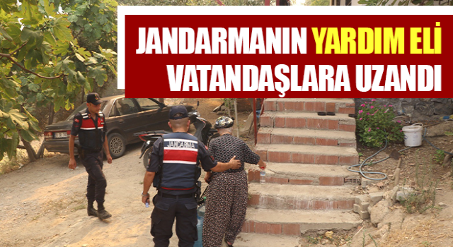 Jandarmanın yardım eli vatandaşlara uzandı