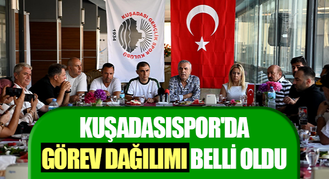 Kuşadasıspor'da görev dağılımı belli oldu