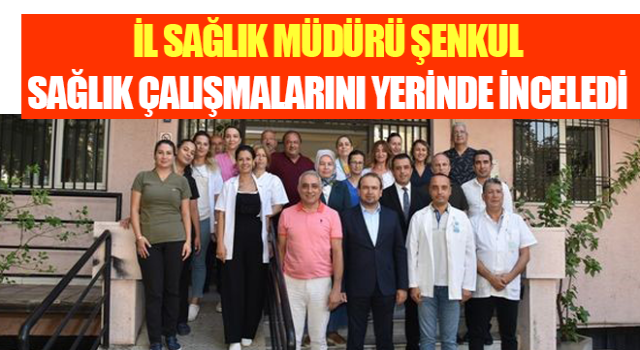 Müdür Şenkul sağlık çalışmalarını yerinde inceledi