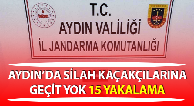 Silah kaçakçılarına geçit yok: 15 yakalama