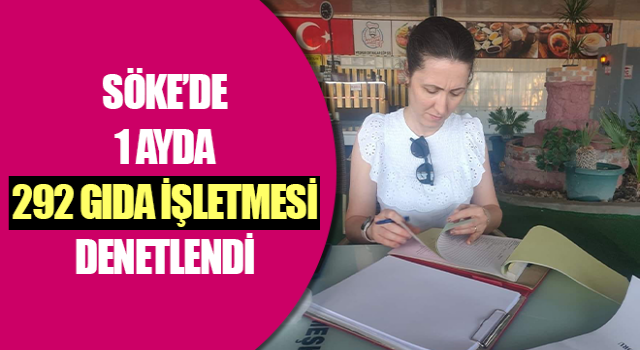 Söke’de 292 gıda işletmesi denetlendi