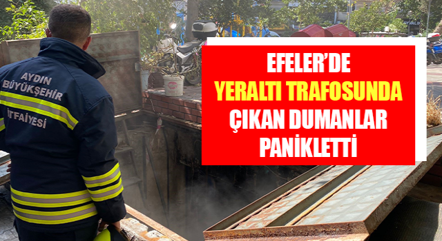 Yeraltı trafosunda çıkan dumanlar panikletti