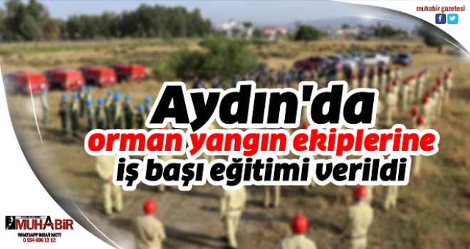 Aydın'da orman yangın ekiplerine iş başı eğitimi verildi  