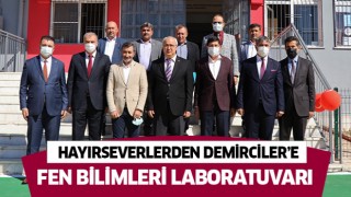 Hayırseverlerden Demirciler’e Fen Bilimleri Laboratuvarı