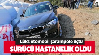  Lüks otomobil şarampole uçtu