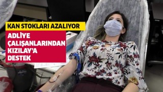 Nazilli Adliyesi çalışanları Kızılay için seferber oldu