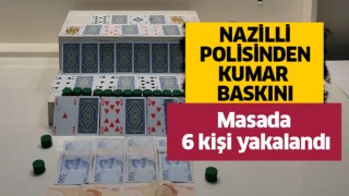 Nazilli Polisinden kumar baskını