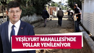 Yeşilyurt Mahallesi’nde yollar yenileniyor