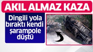 Akıl almaz kaza!