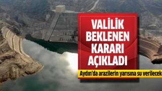 Aydın'da arazilerin yarısını su verilecek