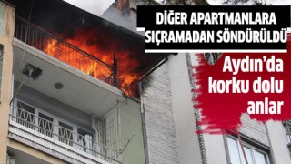 Aydın'da korku dolu anlar