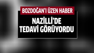 Bozdoğan'ı üzen haber!