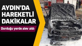 Durduğu yerde alev aldı