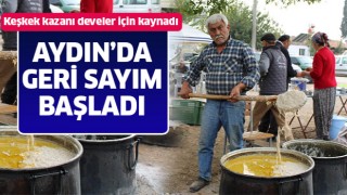 Keşkek kazanı develer için kaynadı