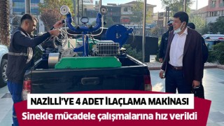 Nazilli Belediyesi’nden vektörle mücadeleye ekipman desteği