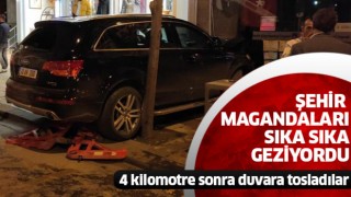 Şehir magandaları 4 kilometrelik kaçış sonrası duvara tosladı