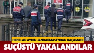 Jandarma hırsızları suçüstü yakaladı