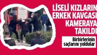 Liseli kızların erkek kavgası