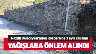 Nazilli Belediyesi’nden Kozdere’de 3 ayrı çalışma