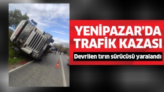 Yenipazar'da tır kazası!