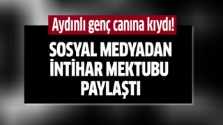 Aydınlı genç intihar etti