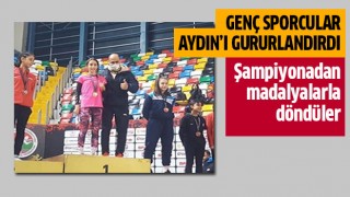 Aydınlı sporcular gururlandırdı