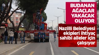 Nazilli Belediyesi ekipleri bu kez ihtiyaç sahibi aileler için çalışıyor