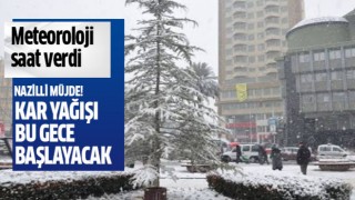 Nazilli'ye bu gece kar yağacak!