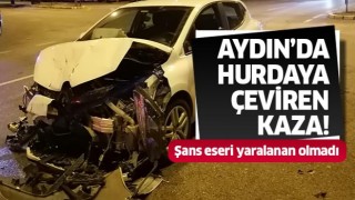 Aydın'da hurdaya çeviren kaza!