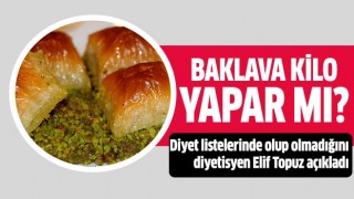 Baklava diyet listesinde var mı?