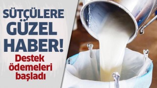 Sütçülere güzel haber!