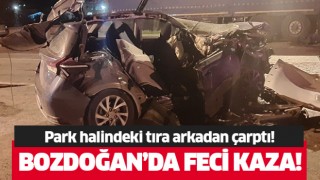 Bozdoğan 'da feci kaza!