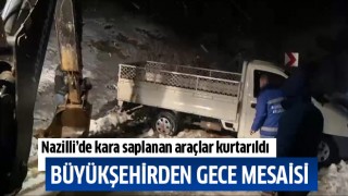 Büyükşehirden gece mesaisi