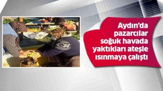 Soğuklar pazarcı esnafını zorluyor