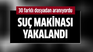 Suç makinesi yakalandı!