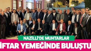 Muhtarlar Derneği, iftar yemeği düzenledi