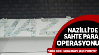 Nazilli'de sahte para operasyonu