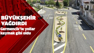 Büyükşehir Germencik'te yolları yeniledi