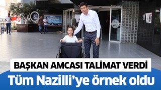 Başkan Özcan küçük çocuğun isteğini kırmadı