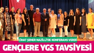 Cihat Şener Nazillili gençlere YGS tavsiyeleri verdi