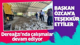 Dereağzı Mahallesi’nde çok amaçlı sosyal alan zemini yenilendi