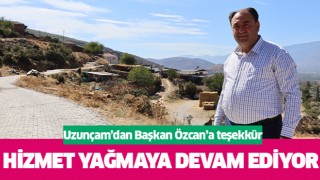 Uzunçam’da taş döşenmedik yol kalmayacak