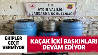 Didim'de 500 litre el yapımı içki ele geçirildi