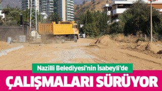 İsabeyli Mahallesinde yol yapım çalışmaları sürüyor