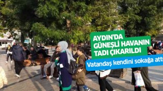 Aydınlılar hafta sonu güneşin tadını çıkardı