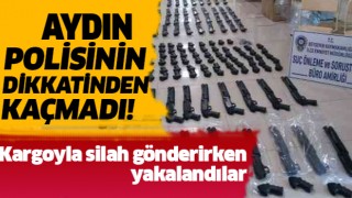 Kargo ile Aydın'a silah gönderirken yakalandılar