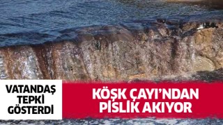 Köşk Çayı'ndan pislik akıyor