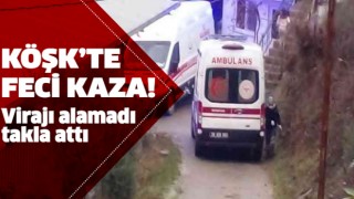 Köşk'te otomobil takla attı: 7 yaralı