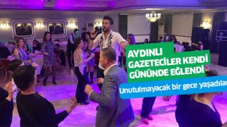 Aydın'da gazeteciler, kendi günlerinde eğlendi