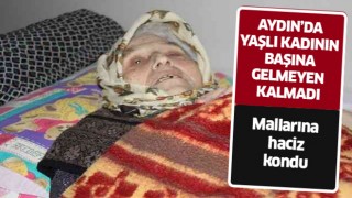 Aydın'da yaşlı kadının başına gelmeyen kalmadı